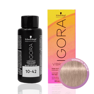 SCHWARZKOPF - IGORA VIBRANCE_Igora Vibrance 10 - 42 Beige Ash Soft Toner_Cosmetic World